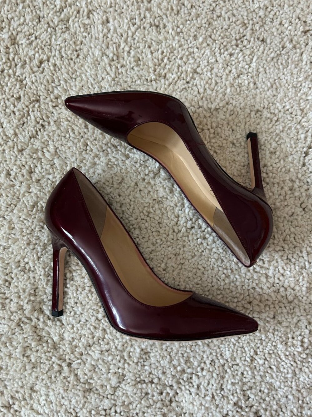 Ivanka Trump Carra Wine Red Heels - Picture 3 of 9
